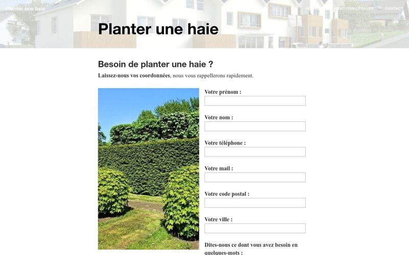 Planter une haie avec l'aide d'un paysagiste